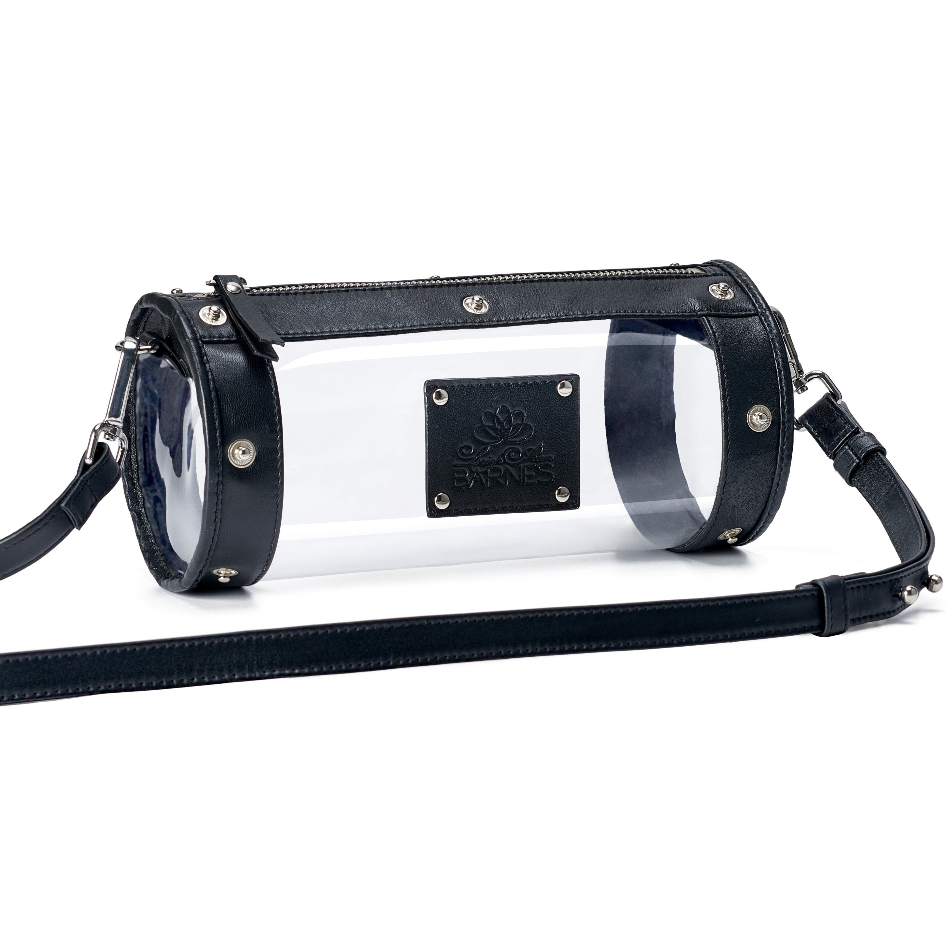Black Woven Cover and Classic Clear Bag Combination