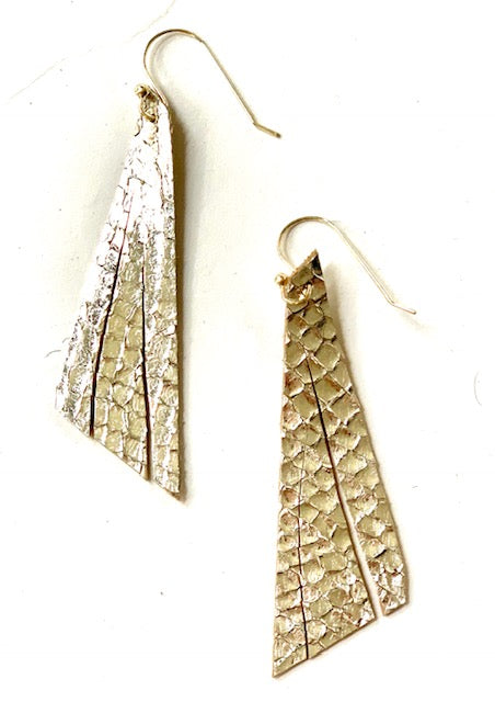 Silver Single Feather Earring