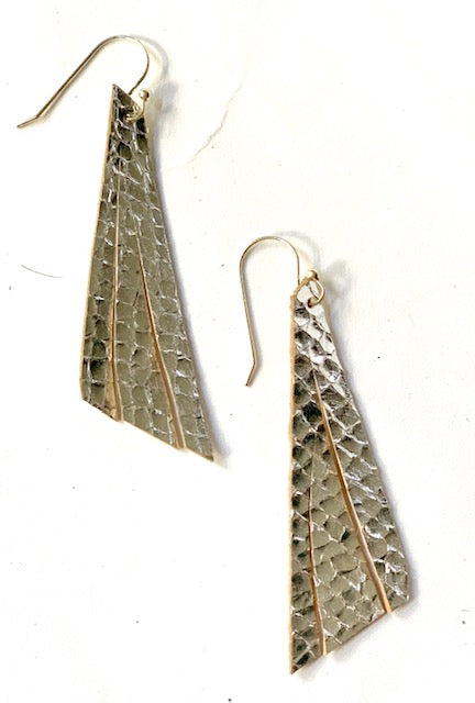 Silver Single Feather Earring