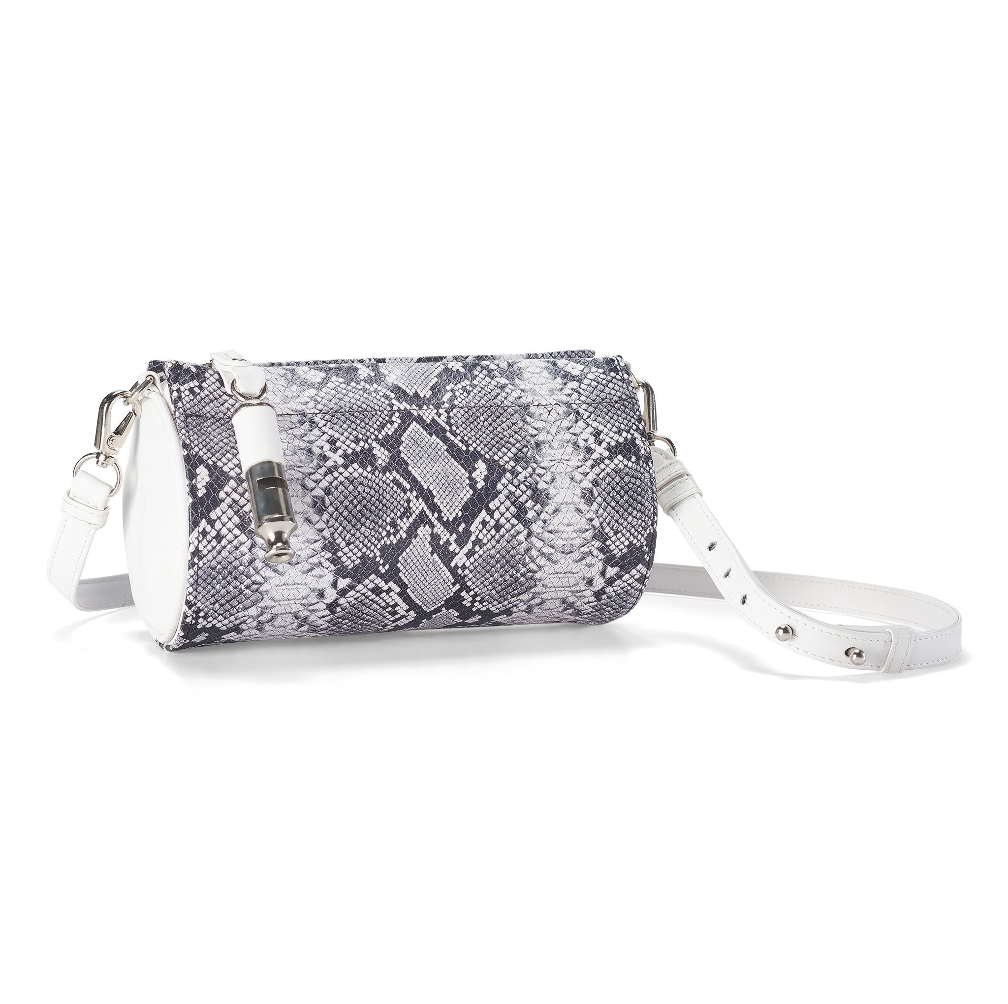 Gamechanger Barrel Snakeskin Print 5-In-1 Convertible Handbag