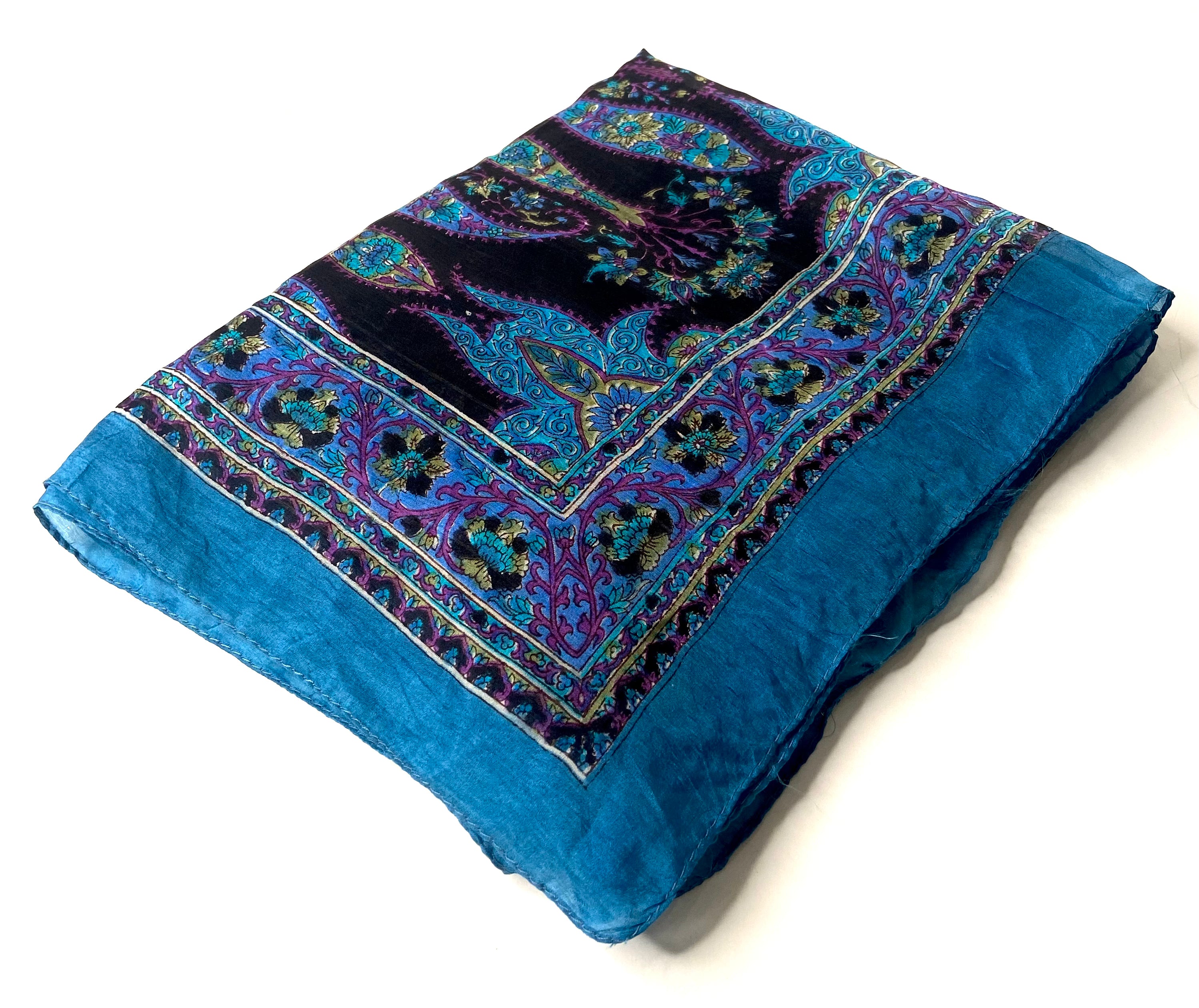 Large Patterned Silk Scarf