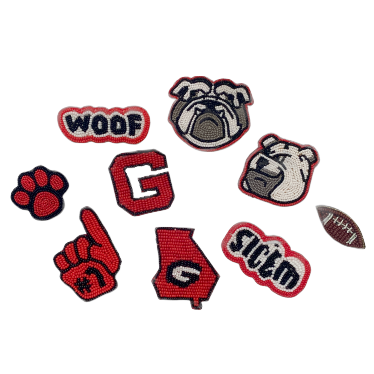 Beaded Game-day Pins