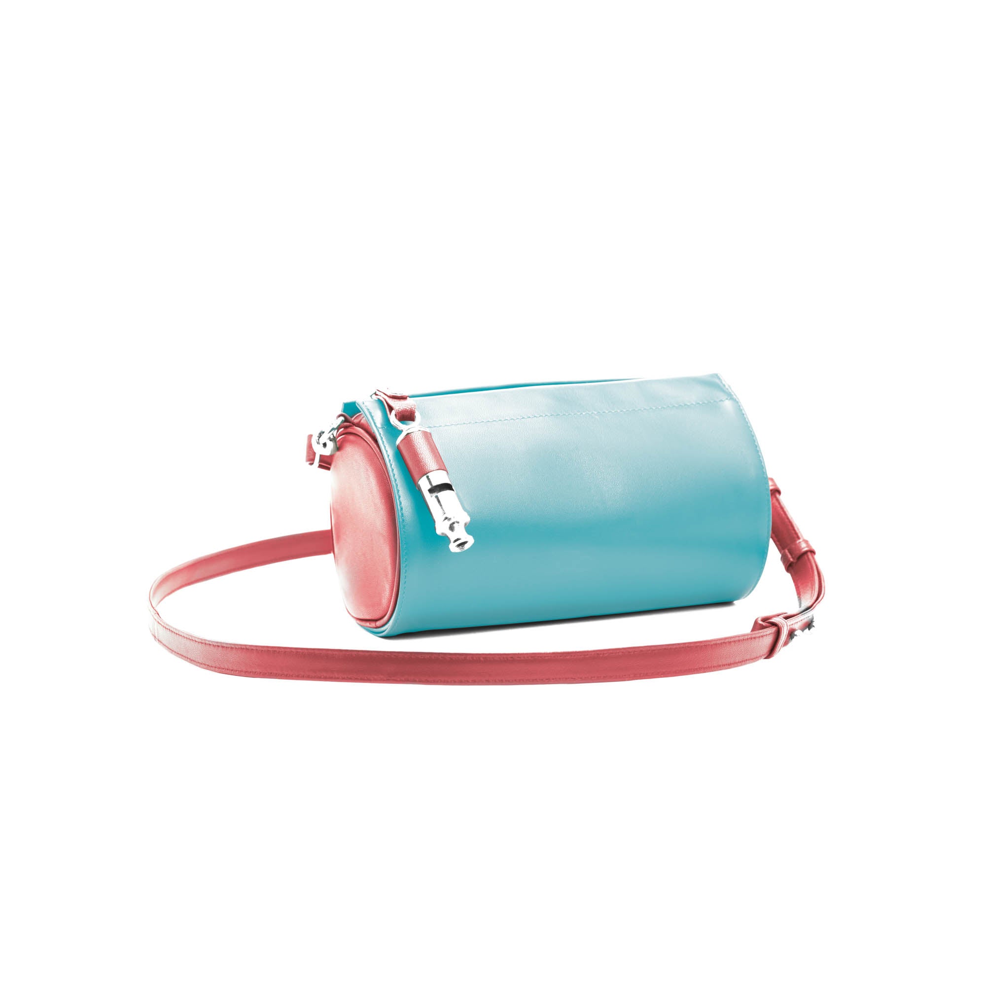 Gamechanger Barrel Solid Red Lambskin 5-In-1 Convertible Handbag