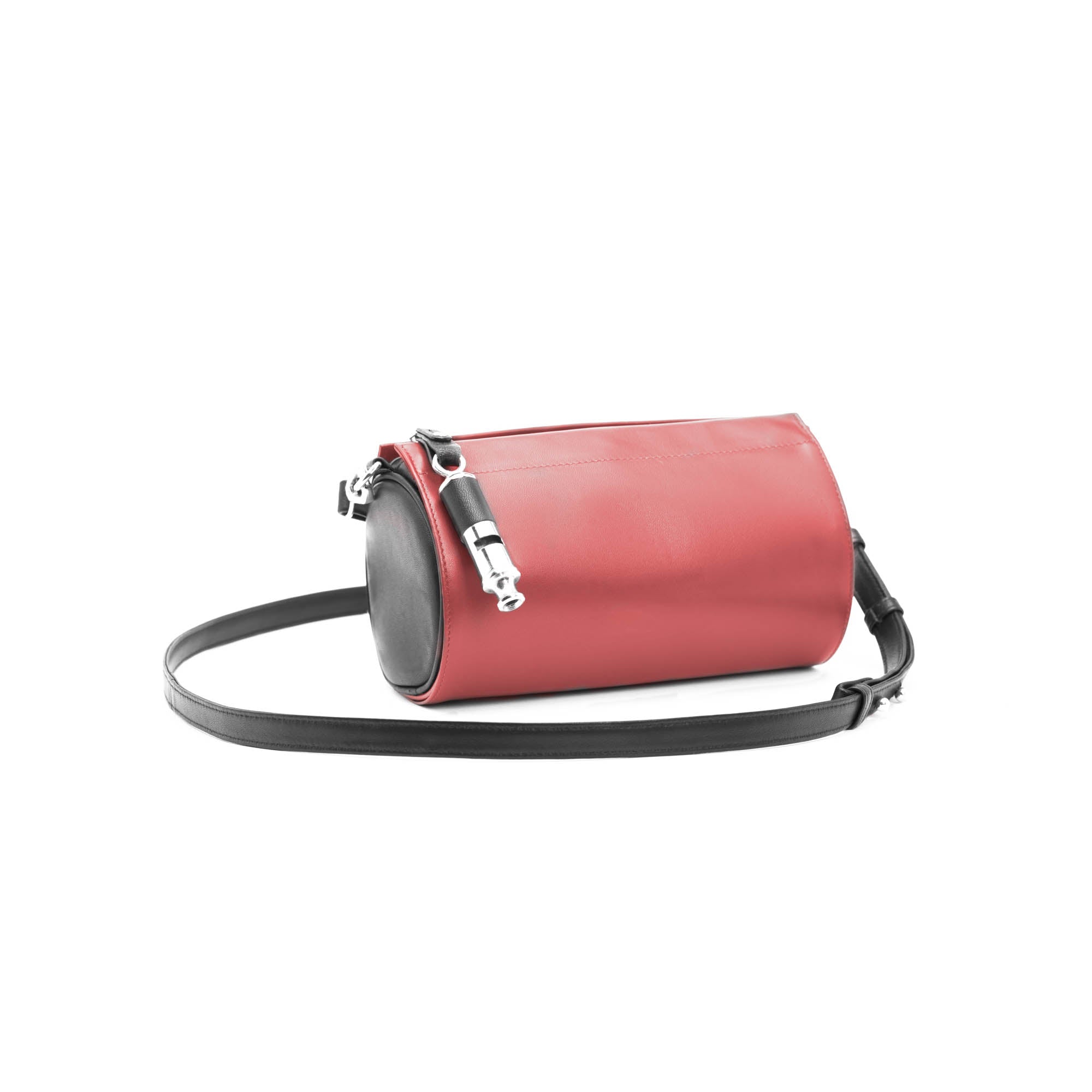 Gamechanger Barrel Solid Black Lambskin 5-In-1 Convertible Handbag