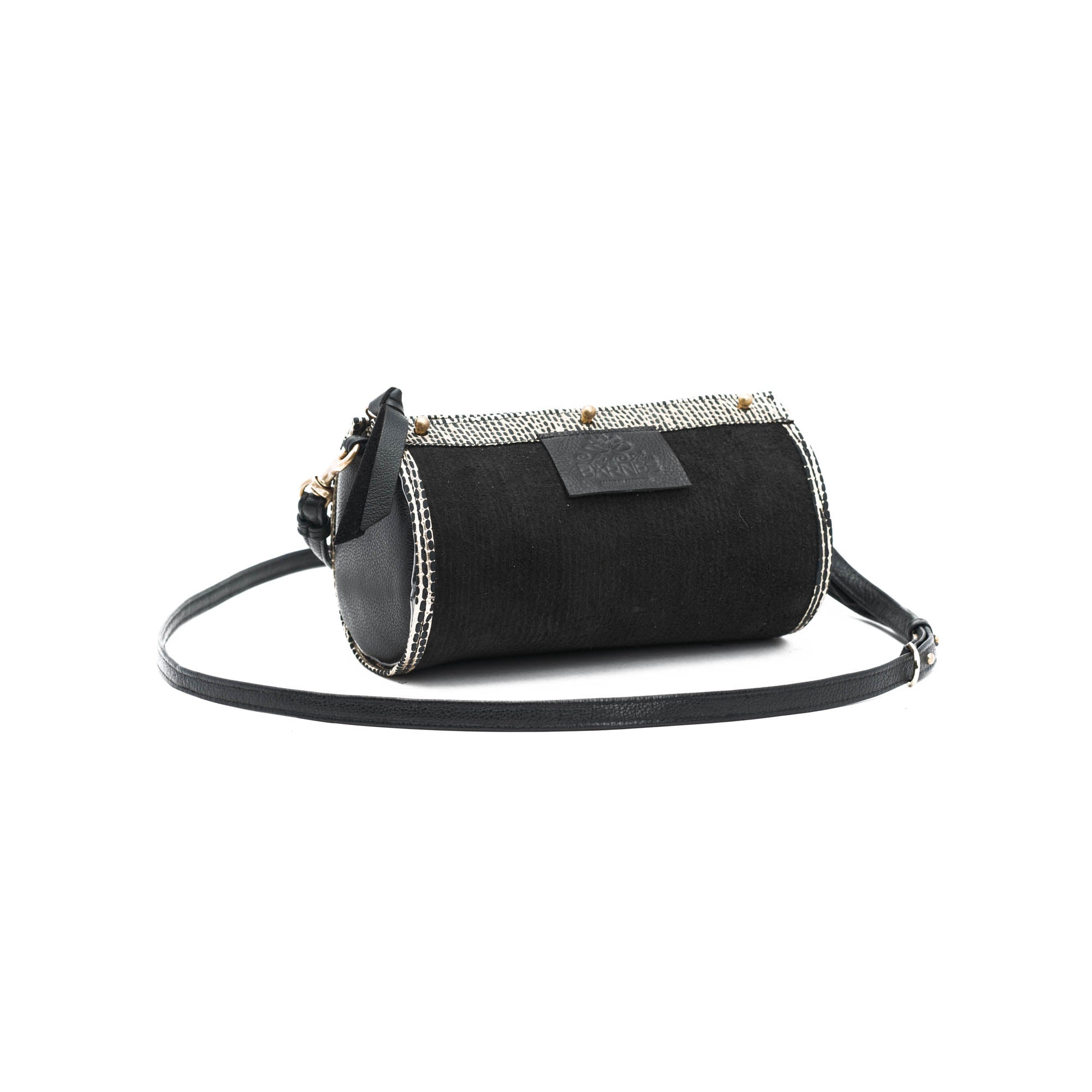 Robinson Barrel Black and Gold 5-In-1 Convertible Handbag