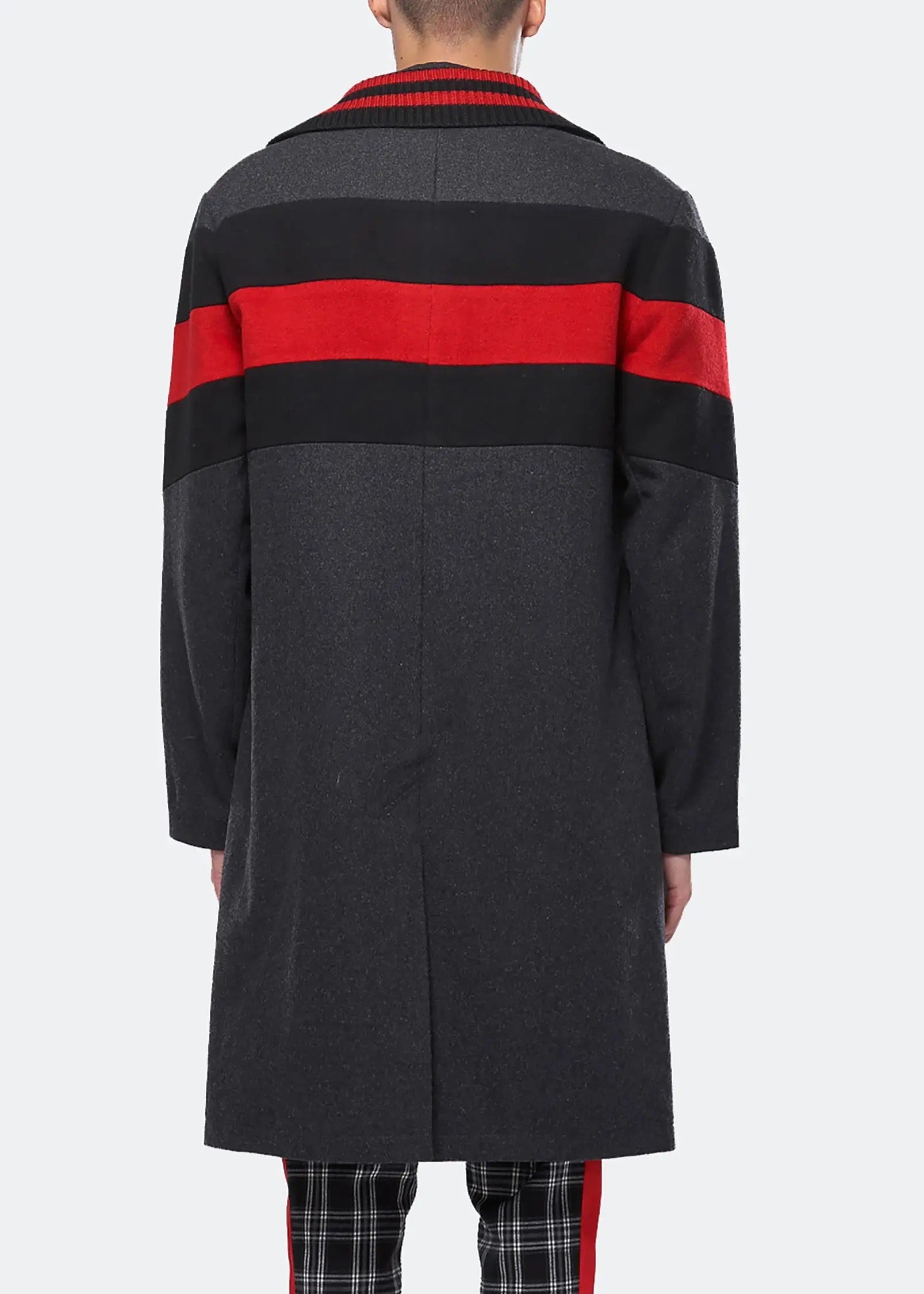 Unisex Red Stripe Coat