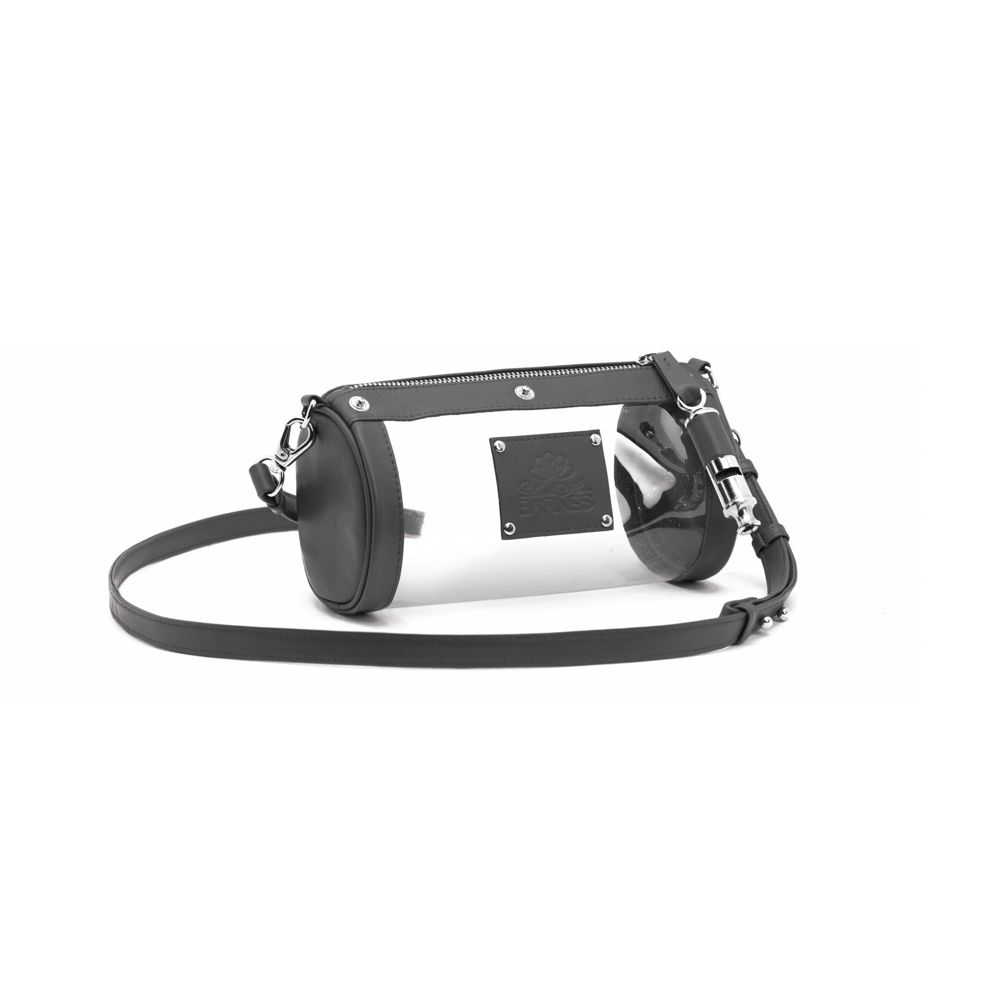 Gamechanger Barrel Solid Black Lambskin 5-In-1 Convertible Handbag