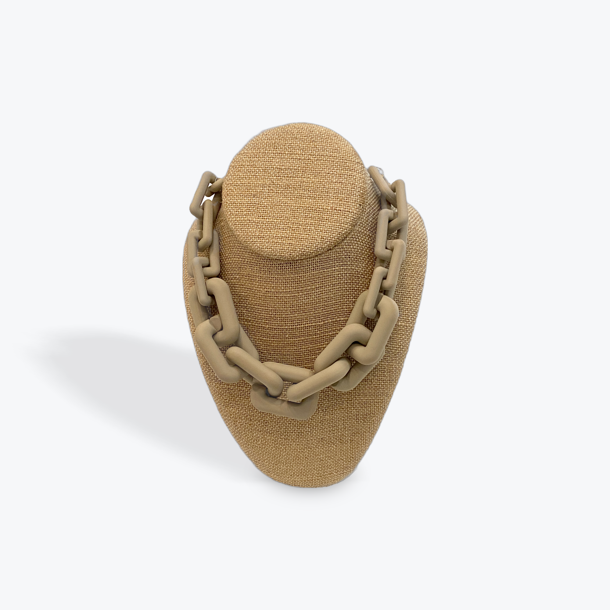 Taupe Chunky Link Necklace