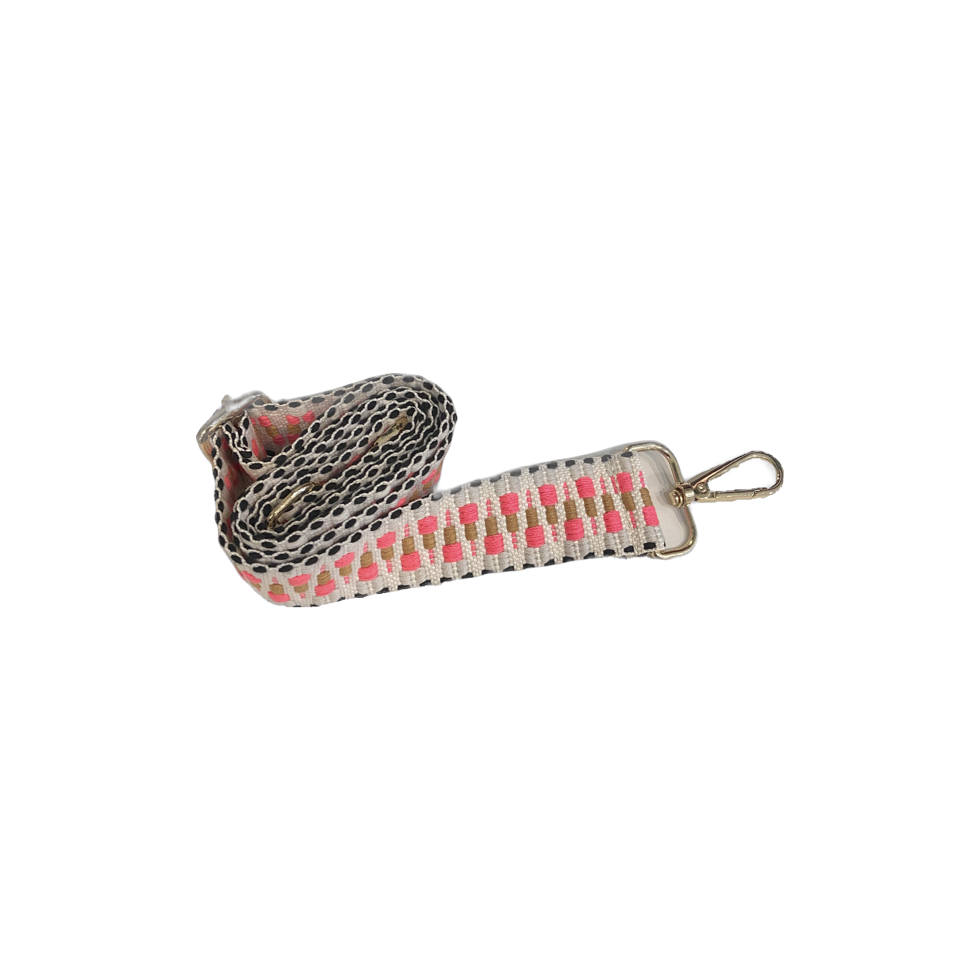 Hot Pink Pattern Handbag Strap