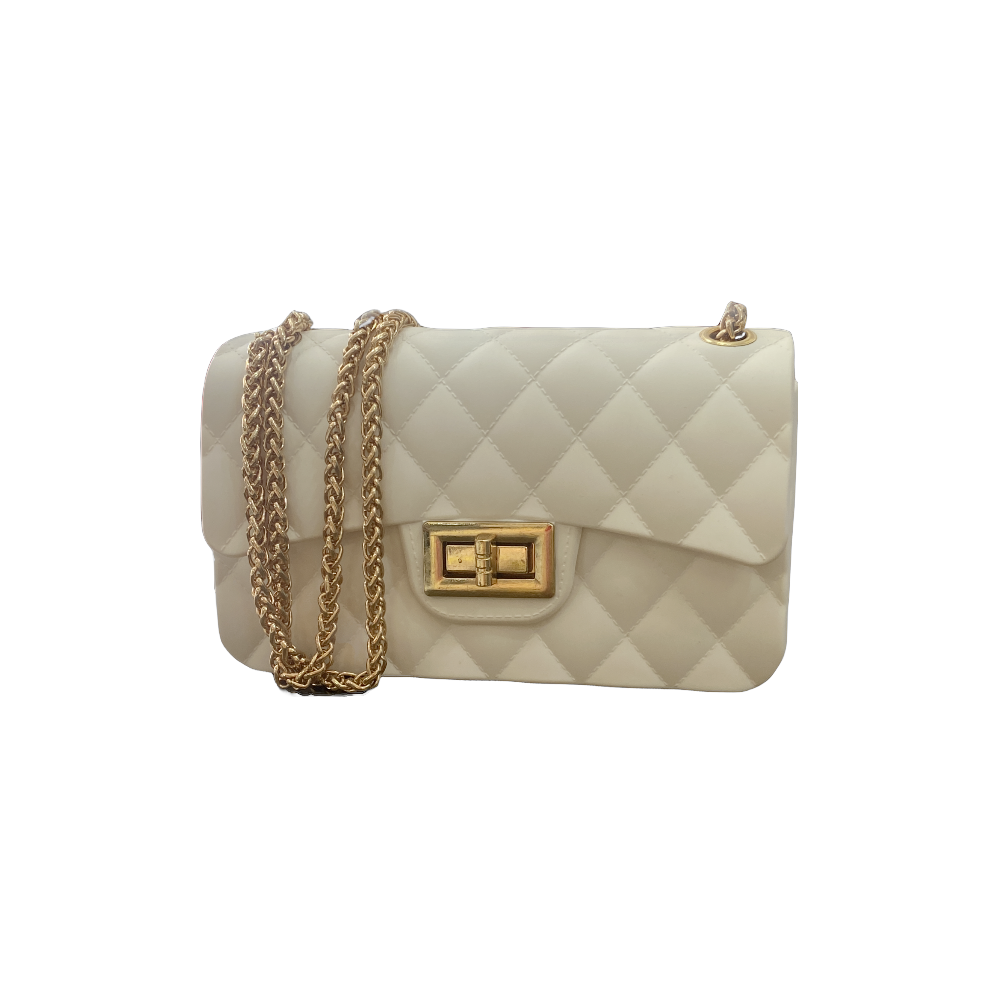 Quilted Rubber Crossbody
