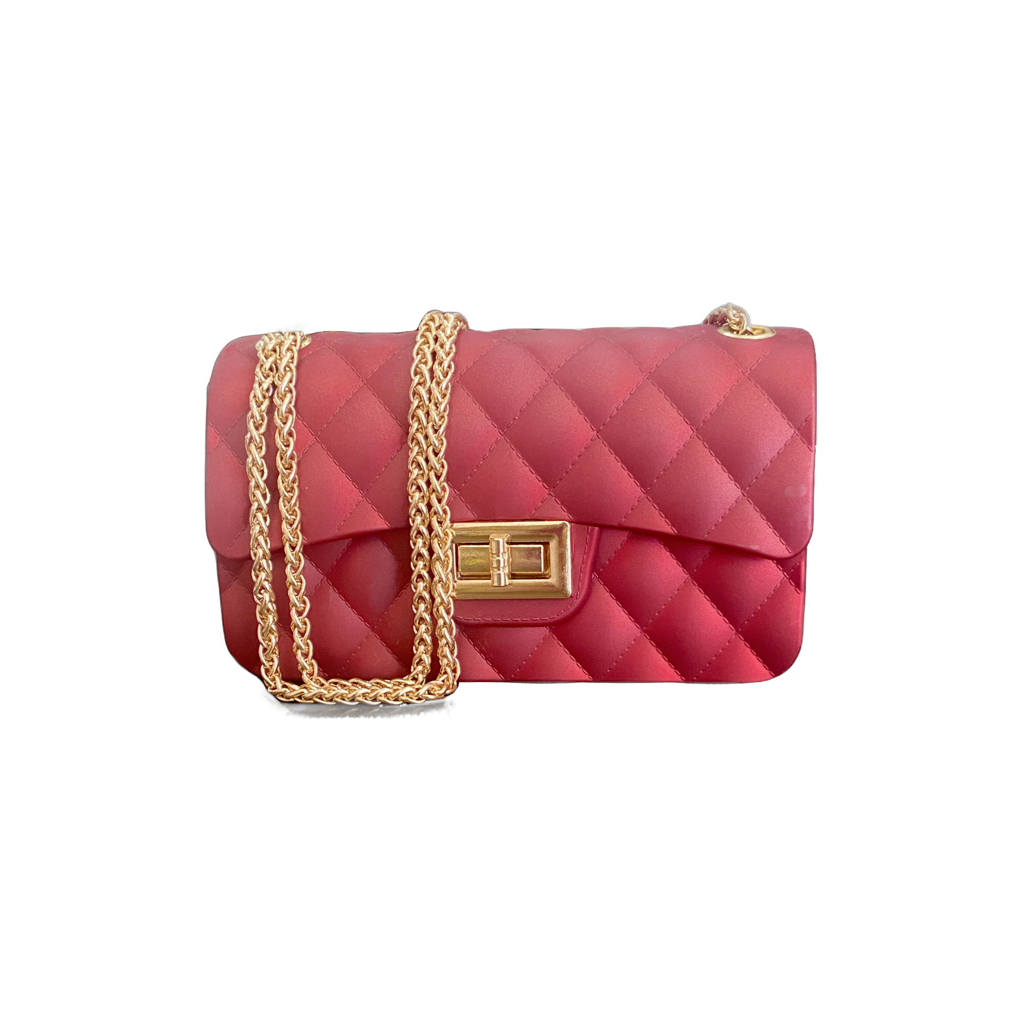 Quilted Rubber Crossbody