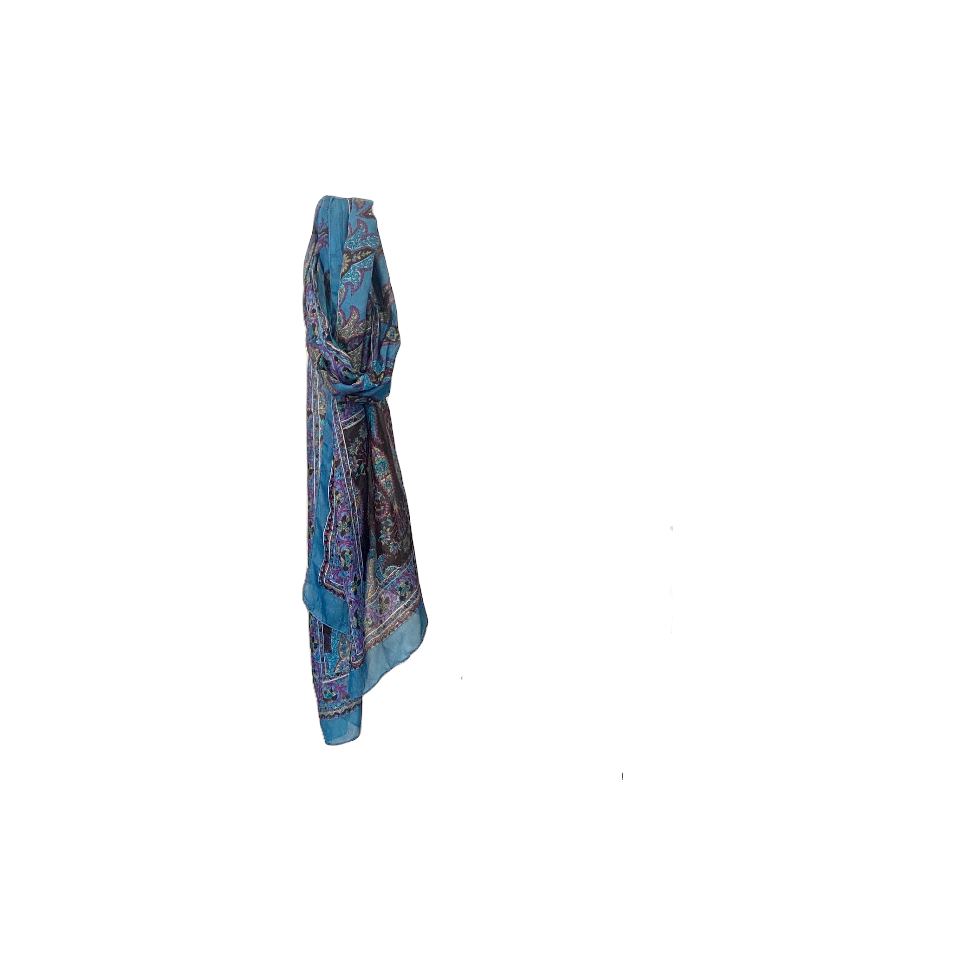 Large Patterned Silk Scarf
