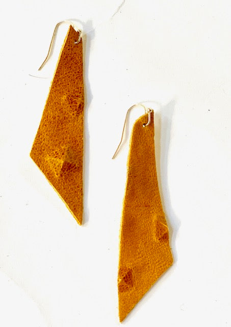 Leather Diamond Earrings