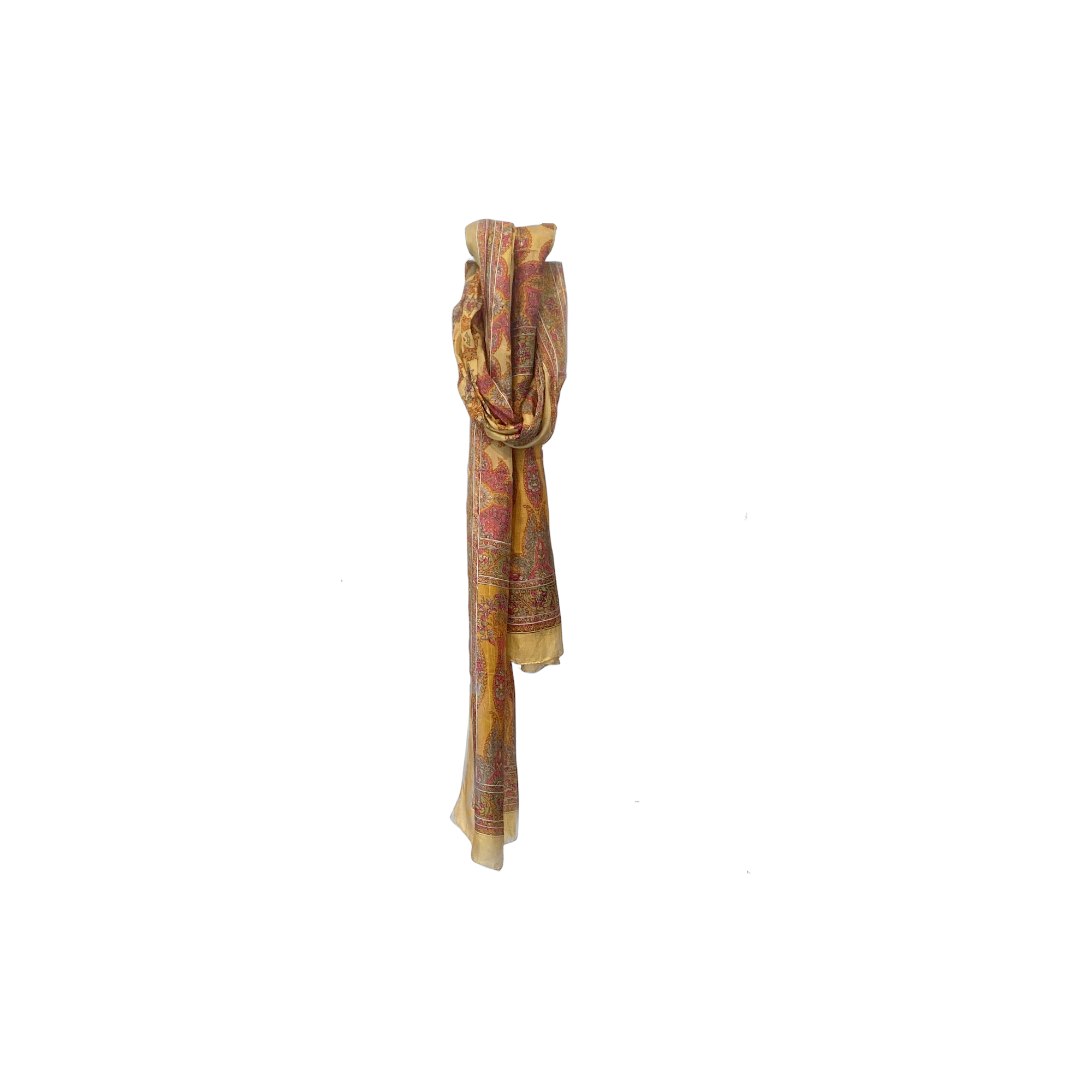 Large Patterned Silk Scarf